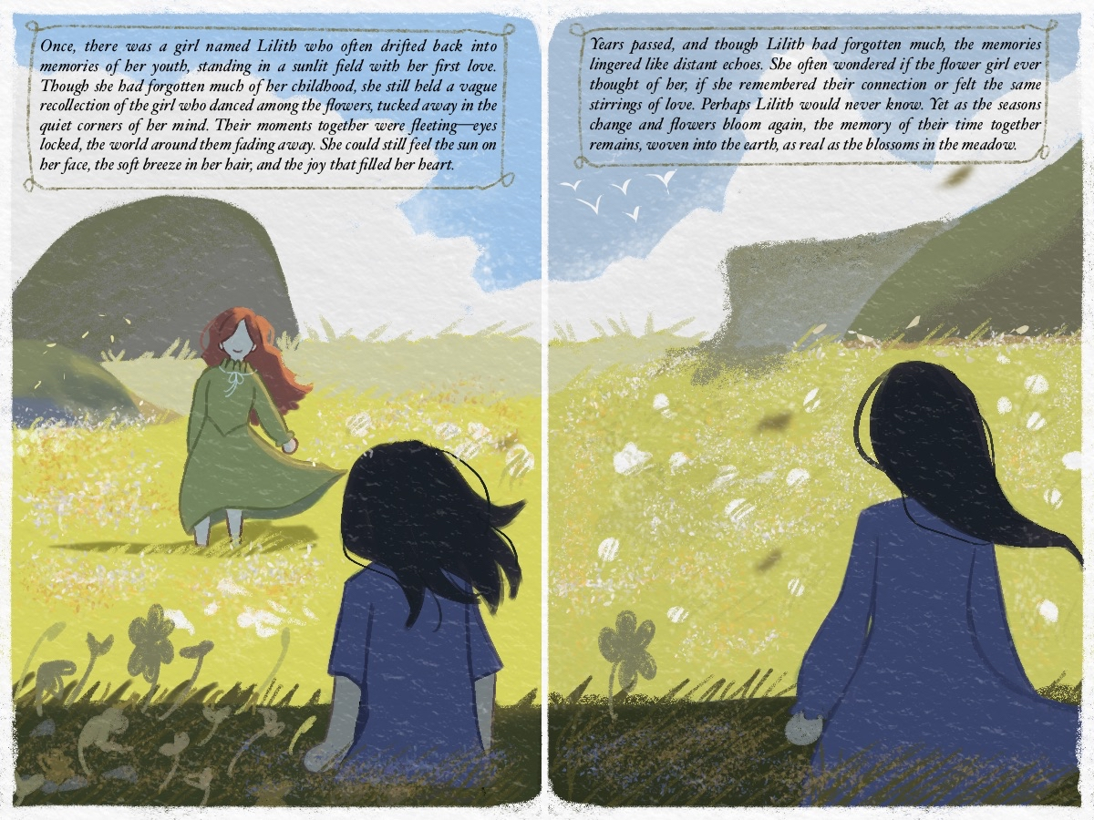 The Echoes of Forgotten Memories - illustrated comic panels